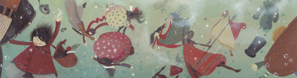 “El baile de Leia”, de Susanna Isern y María José Olavarría: “Las ilustraciones de Leia son el turquesa del agua y del cielo, el marrón de las cortezas, el azul intenso de las mariposas y el rojo de las amapolas”